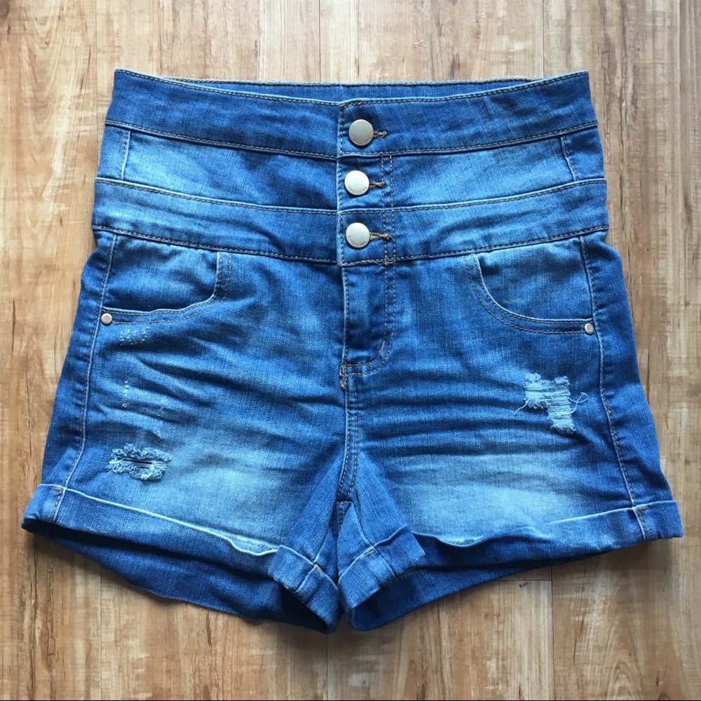 High Waisted Jean Shorts